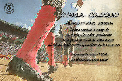Cartel Charla Matías González