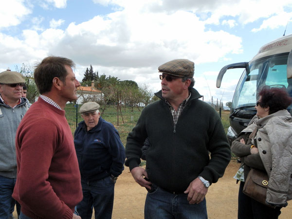 Con el mayoral de Jandilla, Ángel Pérez