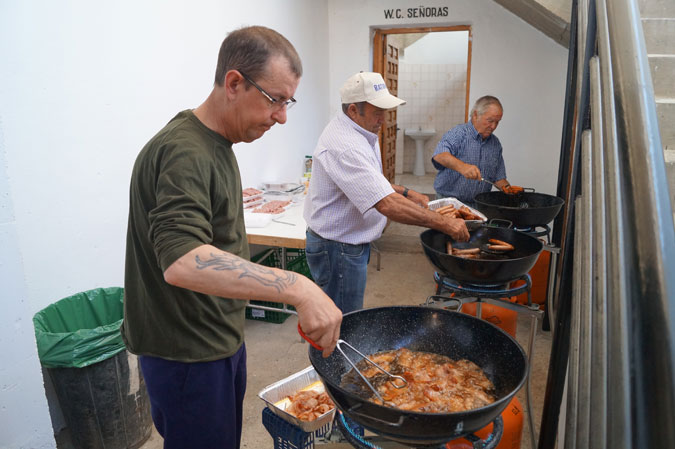 Preparando el almuerzo