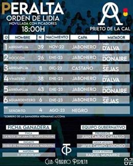 Orden de lidia