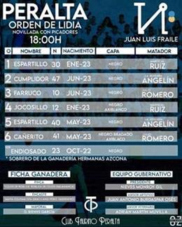 Orden de lidia