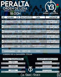 Orden de lidia